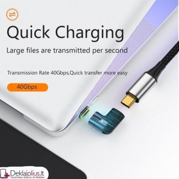 Magnetinis adapteris 140W 5A USB 4.0 USB-C / Type-C to Type-C 40Gbps Magnetinis adapteris 140W 5A USB 4.0 USB-C / Type-C to Type-C 40Gbps
